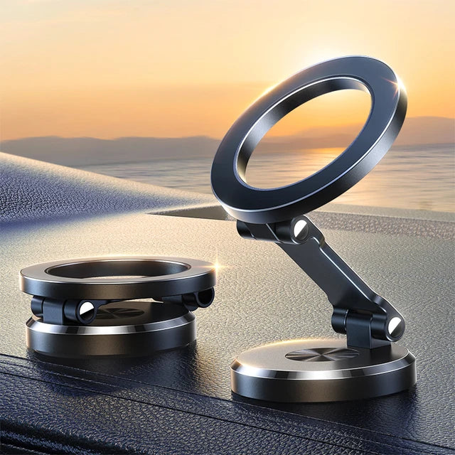 Praktische Auto-Telefonhalterung: Magnetisch, faltbar & universell für alle Smartphones und sicheres Fahren.