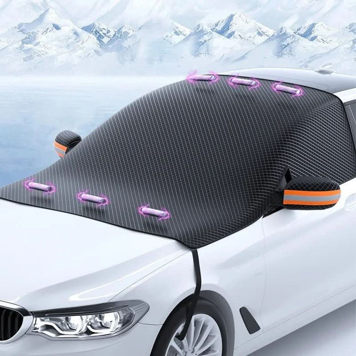 Magnetische Auto-Schneeabdeckung für zuverlässigen Windschutzscheibenschutz gegen Eis, Frost und Schnee.