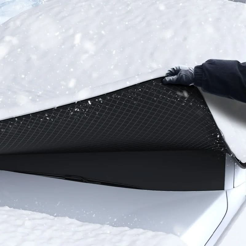 Ganzjahresschutz: Magnetische Windschutzscheibenabdeckung für PKW, schützt vor Schnee, Frost und Schmutz.