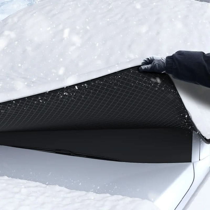 Ganzjahresschutz: Magnetische Windschutzscheibenabdeckung für PKW, schützt vor Schnee, Frost und Schmutz.