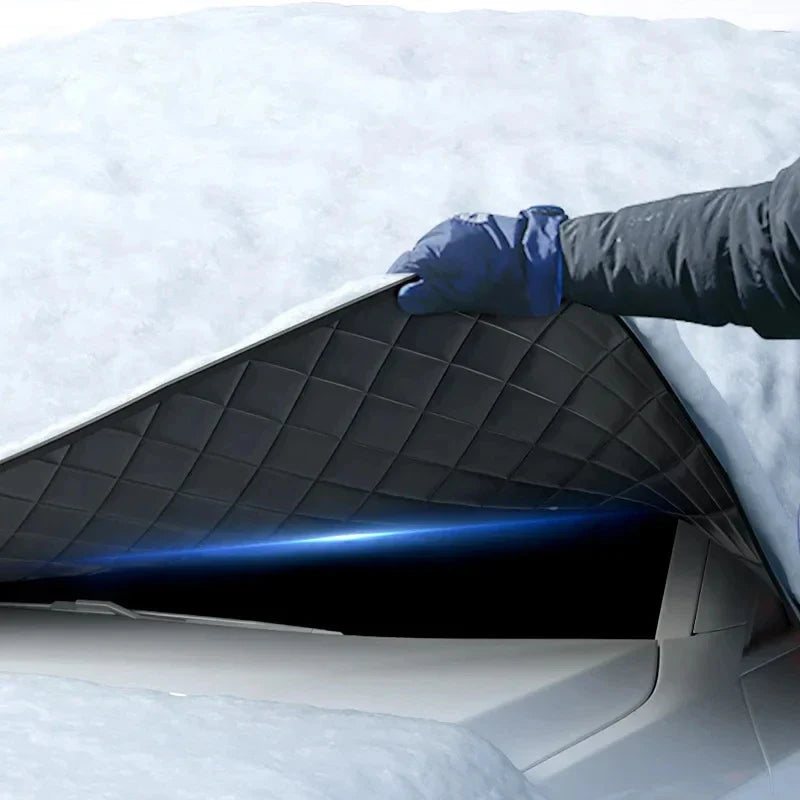 Wasserdichter Windschutzscheibenschutz. Idealer Eisschutz & Schneeschutz für jedes Auto. Magnetisch befestigt.