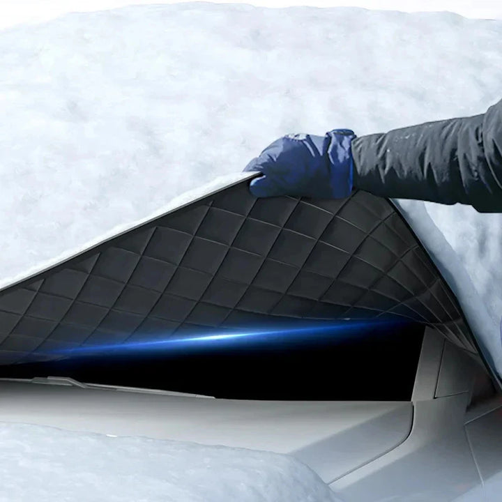 Wasserdichter Windschutzscheibenschutz. Idealer Eisschutz & Schneeschutz für jedes Auto. Magnetisch befestigt.