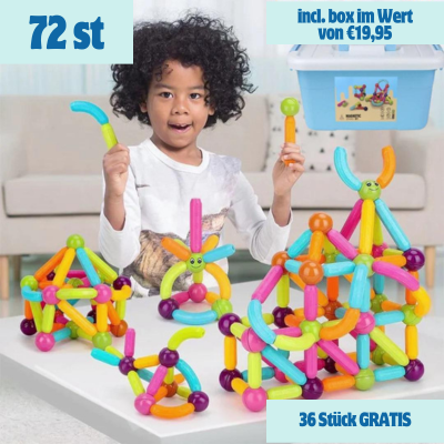 Magnetische Bausteine für kreative Entwicklung & Stunden voller Lernspaß bei neugierigen Kindern.