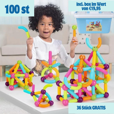 Magnetische Bausteine: pädagogisches Spielzeug für kreative Kinder, 3D Formen & vielseitiges Bauen.
