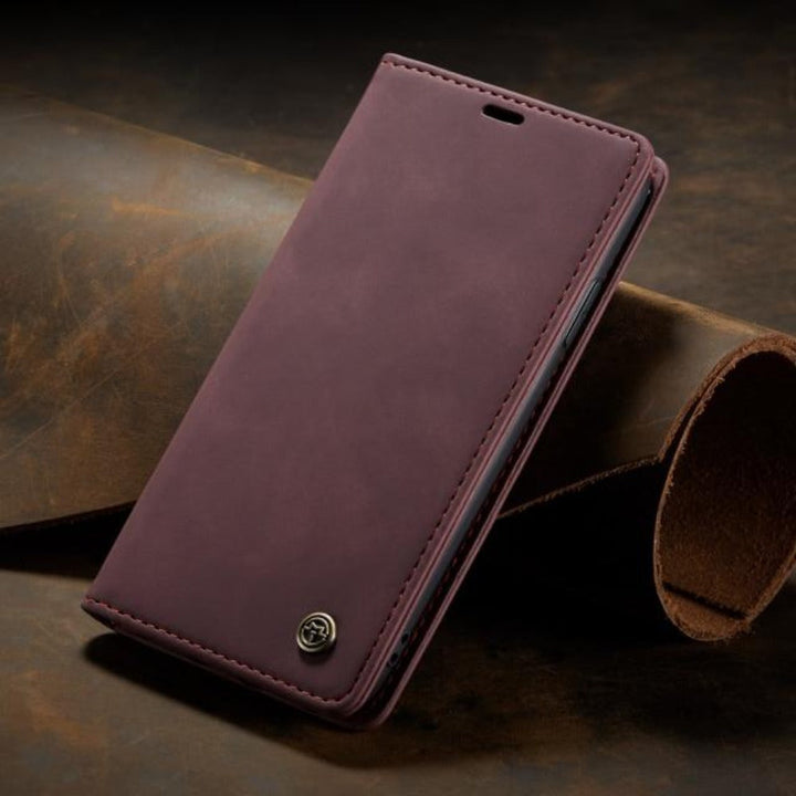 Stilvolle iPhone Wallet Case mit Magnetverschluss, Schutz & Kartenfächern für tägliche Nutzung. Elegantes Design.