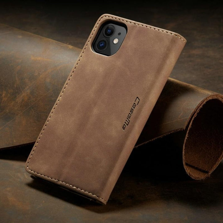 Modernes iPhone Wallet Case mit Flip Cover, Magnetverschluss, Kartenfächern und stilvollem Schutz.