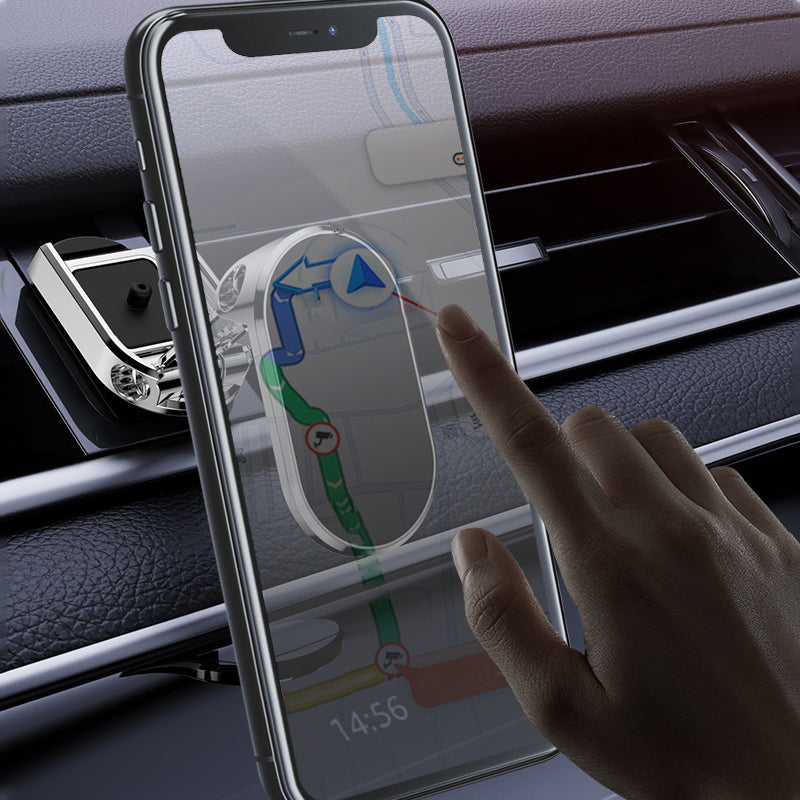 Innovatives KFZ Zubehör: magnetische Smartphone Halterung, universal, stabil & faltbar.
