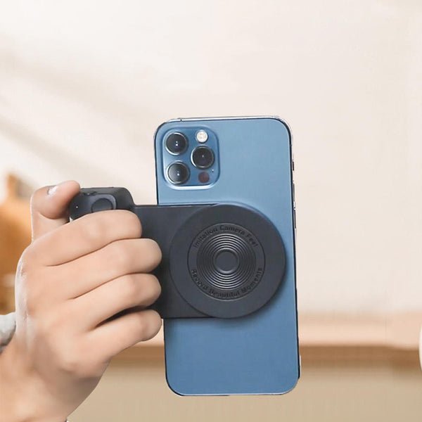 Griply: Magnetische Handyhalterung mit Qi-Ladefunktion für alle Smartphones, ideal für Fotografie und Videografie.