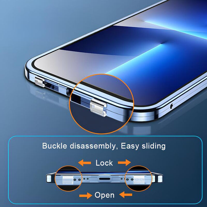 Robuste iPhone Schutzhülle mit Blickschutz, magnetisch & kratzfest. Für iPhone 14, 13, 12, 11.
