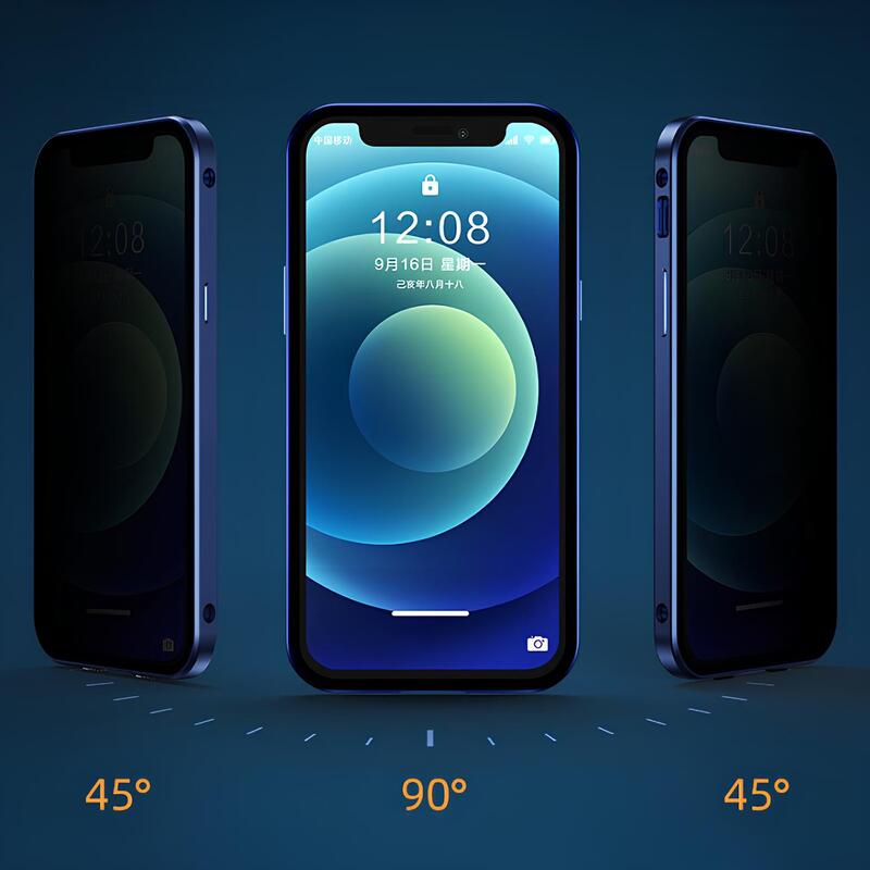 Premium iPhone 14 Hülle mit Blickschutz, magnetisch & stoßfest. Optimaler Kratz- und Staubschutz.