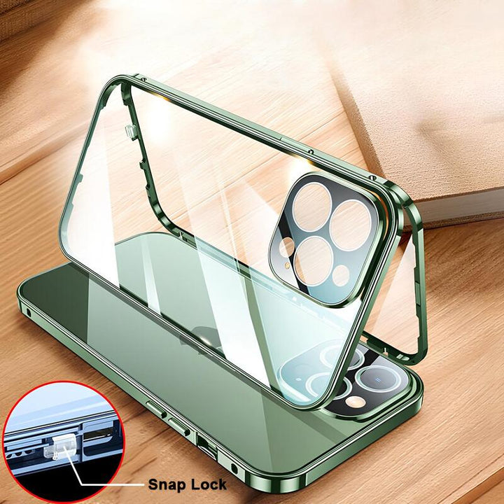 iPhone Zubehör: Robuste Schutzhülle mit Blickschutz. Magnetisch, für iPhone 11, 12, 13, 14. Maximaler Schutz.