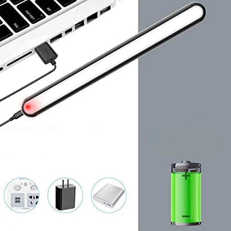 Magnetische LED-Lampe für Ambientebeleuchtung, flexibel positionierbar, augenschonend & tragbar.