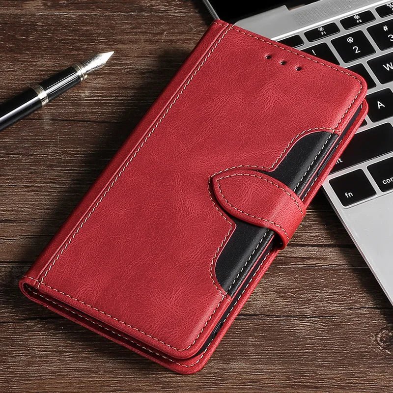 Hochwertige magnetische Leder Handyhülle für iPhone. Wallet-Funktion, Rundumschutz und elegante Verarbeitung.