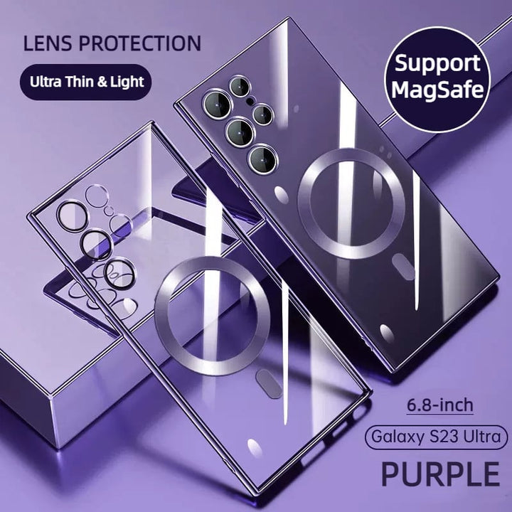 Allumfassender Smartphone-Schutz: transparente magnetische Luxus Handyhülle, stoßfest, kratzfest.