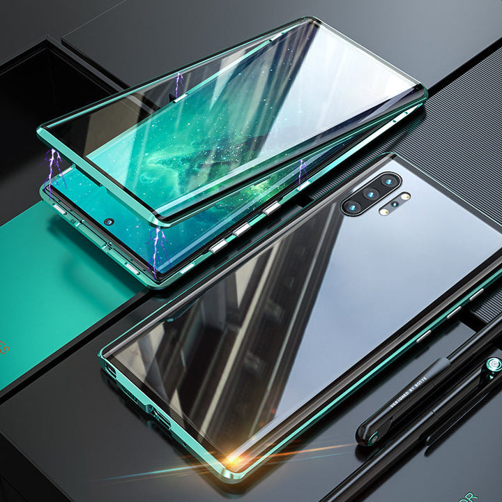 Stilvolle Samsung Schutzhülle mit magnetischem Panzerglas für umfassenden und stoßfesten Schutz.