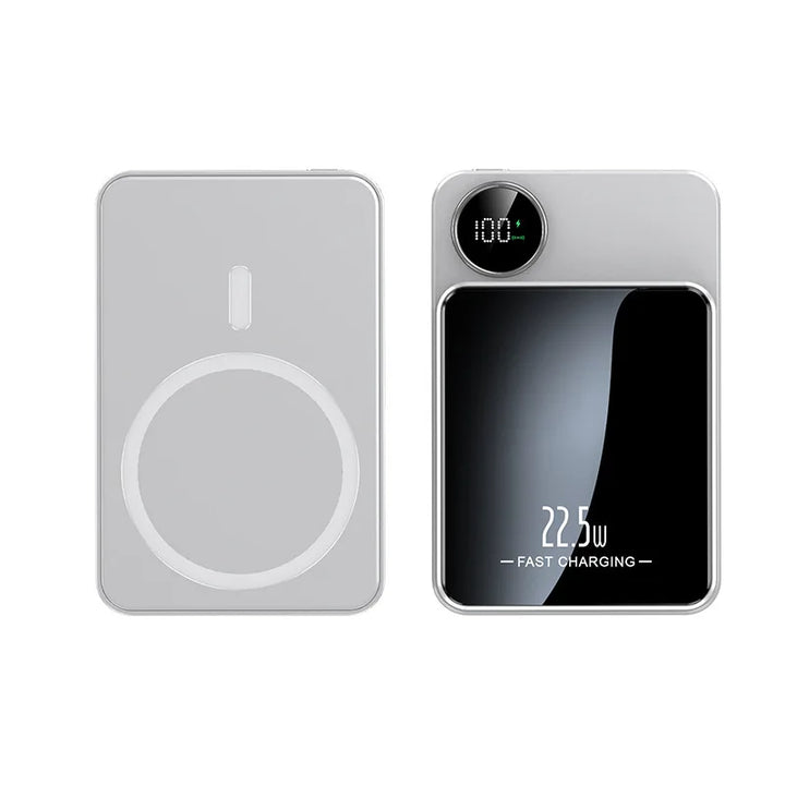 Magnetische Powerbank für iPhone: kabelloses Laden, Schnellladegerät, hohe Kapazität, externer Akku.