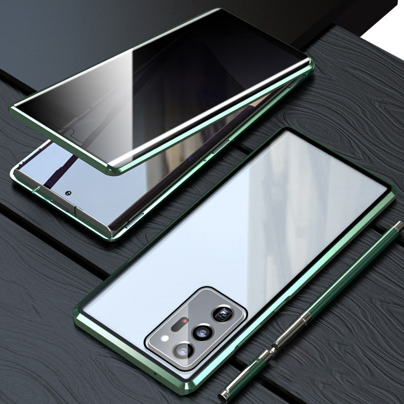Elegante Samsung Galaxy Schutzhülle magnetisch mit Bildschirmschutz und Anti-Spionage Funktion.