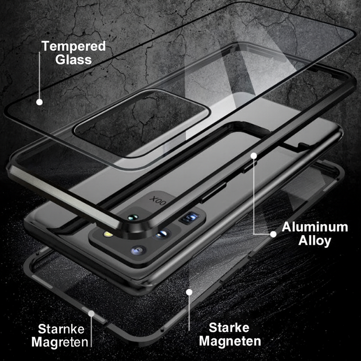 Diskrete magnetische Handyhülle für Samsung, schützt Ihre Privatsphäre effektiv.