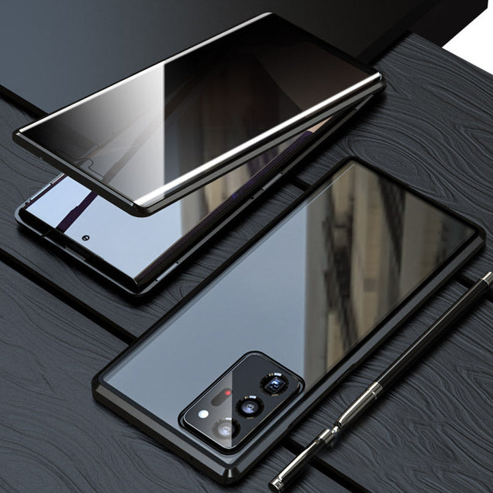 360° stoßfeste magnetische Privacy Handyhülle für Samsung Galaxy mit Bildschirmschutz.