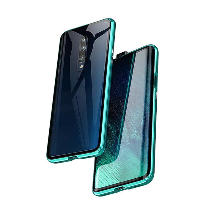 TitanGuard S21 Magnetschutzhülle für umfassenden Stoßschutz, robustes Metall-Glas-Gehäuse.