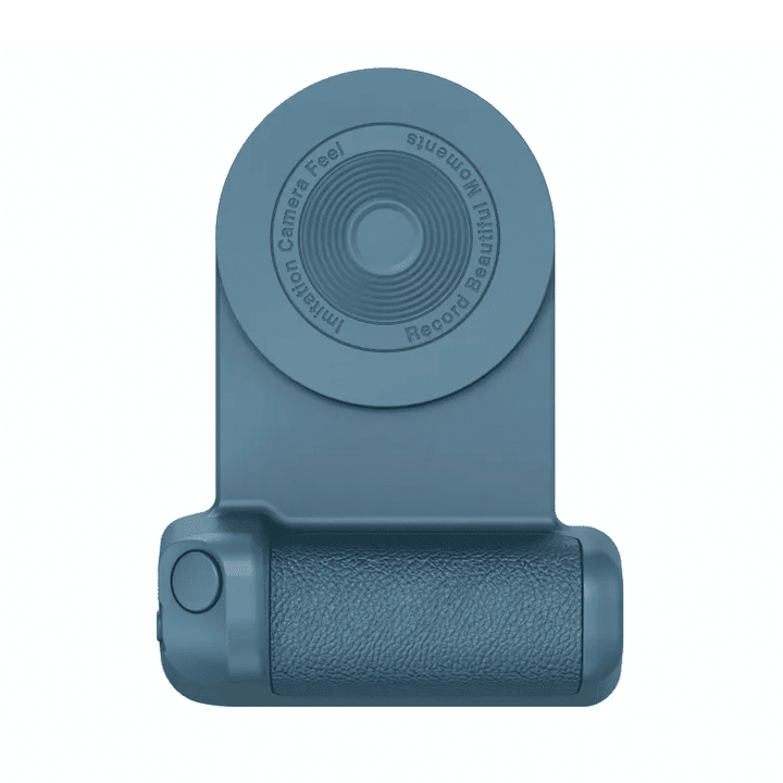 Bluetooth Selfie-Griff mit Magnetfunktion für sicheren Halt des Smartphones beim Fotografieren.