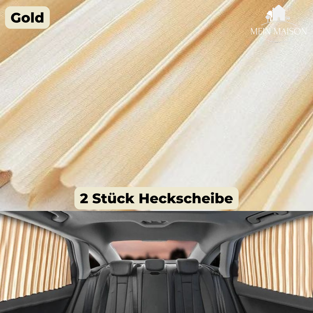 Universal Auto Fenstervorhang magnetisch; dunkelt ab, schützt vor UV-Licht & neugierigen Blicken.