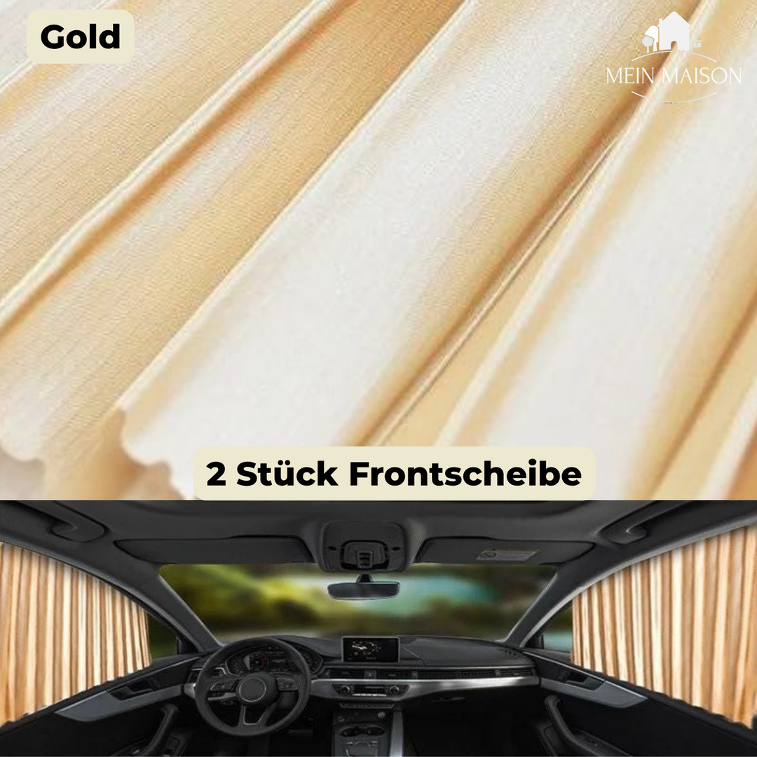 Stilvoller magnetischer Sonnenschutz für Auto Seitenfenster; bietet Diskretion & kühleren Innenraum.