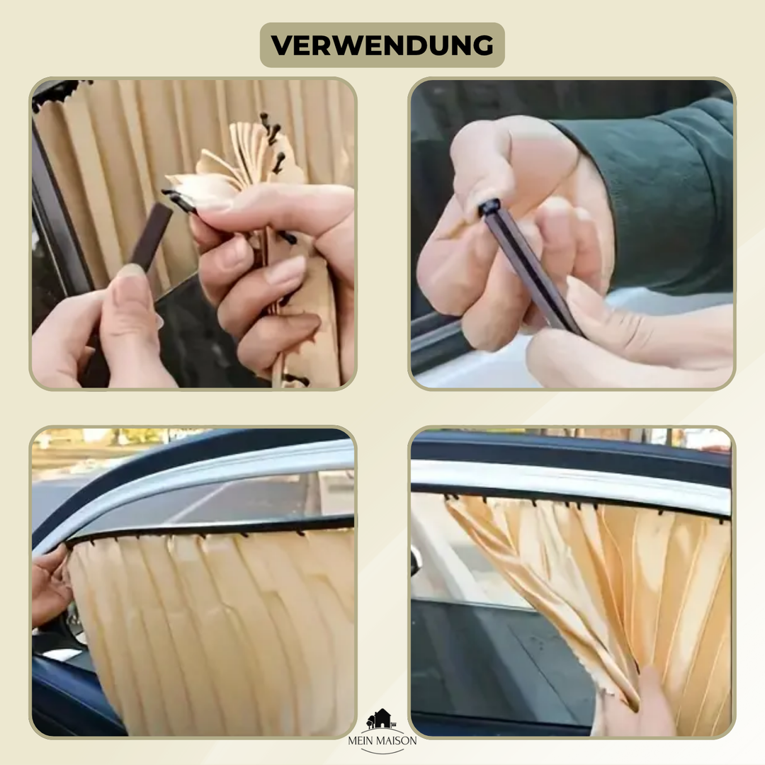 Fenster Sichtschutz Auto magnetisch; für mehr Privatsphäre & Blendschutz auf jeder Autofahrt.