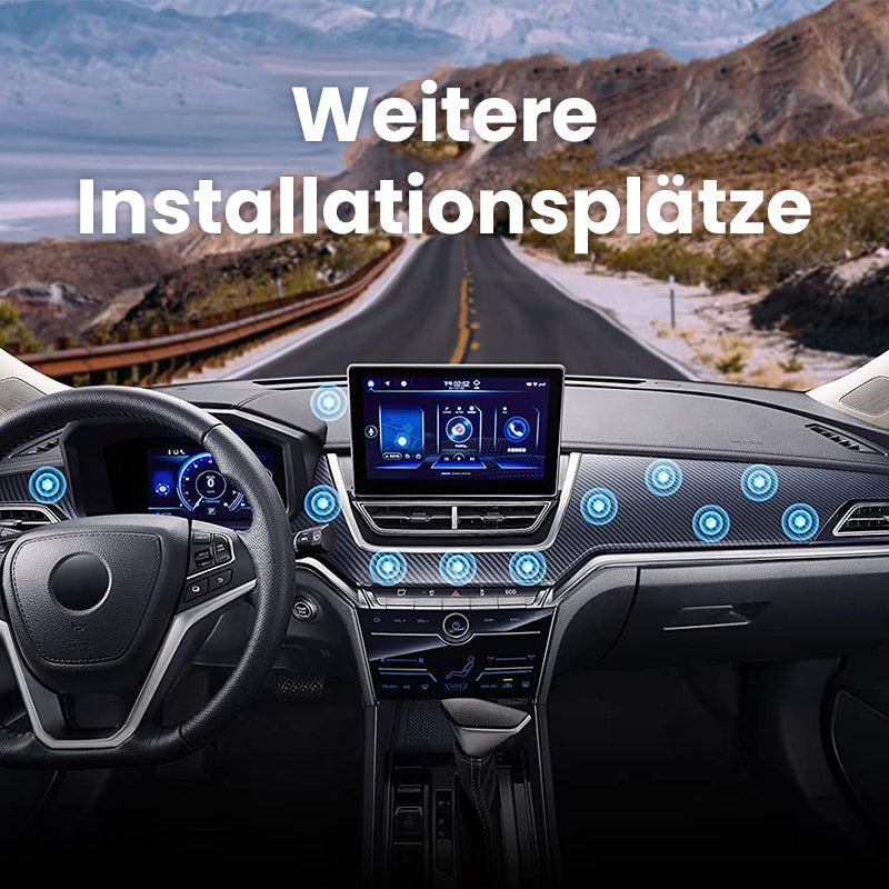 Universeller magnetischer Smartphone-Halter; sichere Befestigung & 360-Grad-Sicht im Fahrzeug.