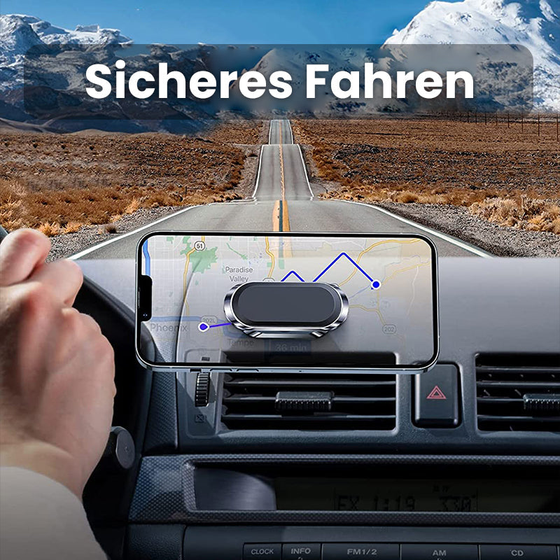 Sichere magnetische Handyhalterung fürs Auto; universelles Smartphone-Zubehör für entspannte Fahrt.