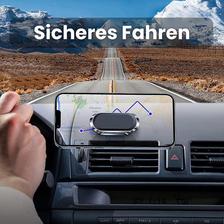 Sichere magnetische Handyhalterung fürs Auto; universelles Smartphone-Zubehör für entspannte Fahrt.