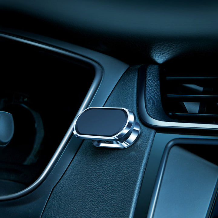 Elegante magnetische Handyhalterung aus Legierung; sichere Befestigung im Auto für jedes Smartphone.