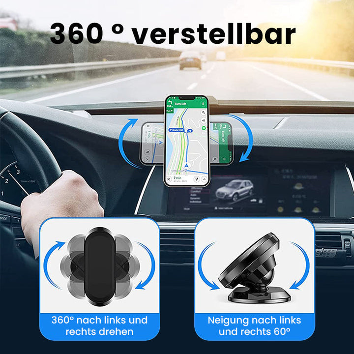 Sicherer magnetischer Autohalter für Handys; universelle Smartphone-Halterung für Fahrzeuge.