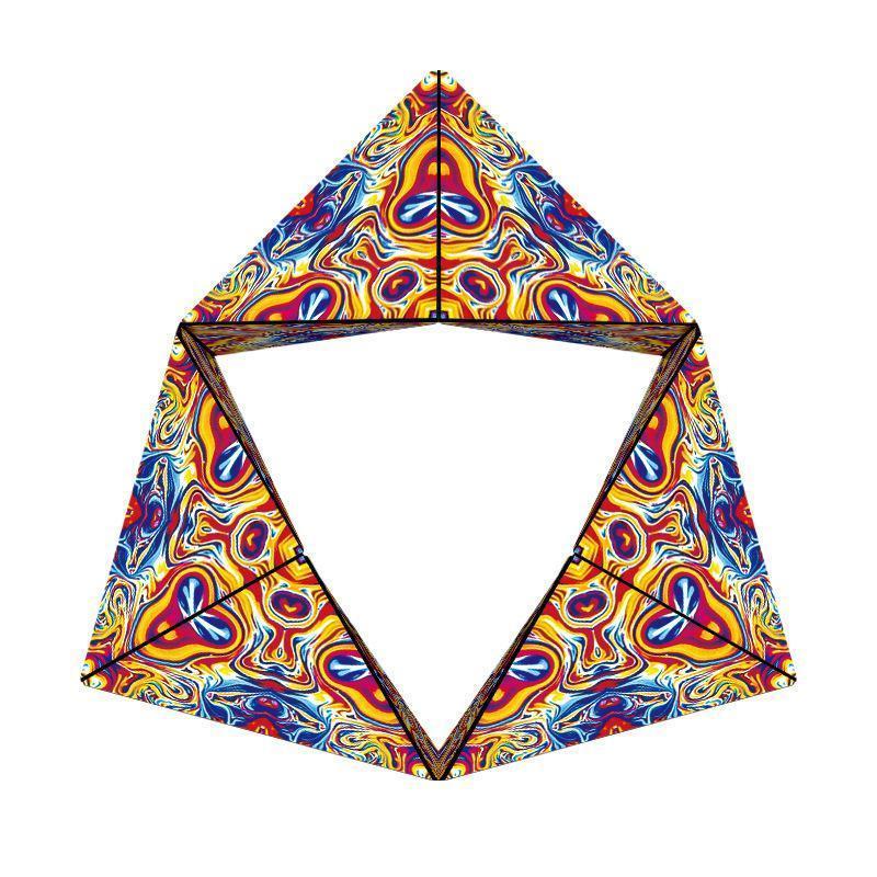 Magnetischer Formwandel-Würfel, farbenfrohes Fidget-Puzzle für kreative Formen und Anti-Stress.