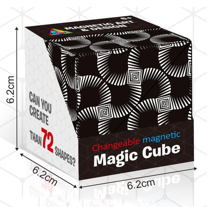 Hochwertiger magnetischer Formwandel-Würfel, langlebiges Fidget-Puzzle für unendliche Formen und Kreativität.