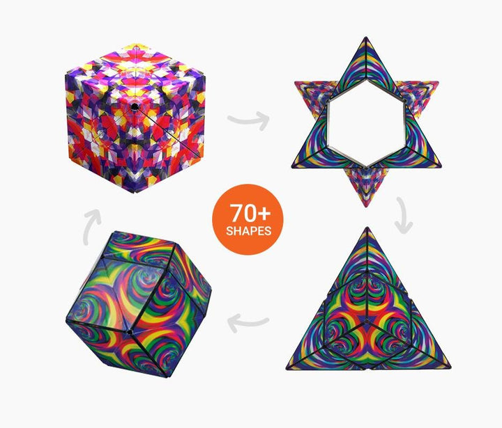 Kreatives Denkspiel: Magnetwürfel fördert räumliches Denken und neue Formen. Perfektes Geschenk und Puzzle.