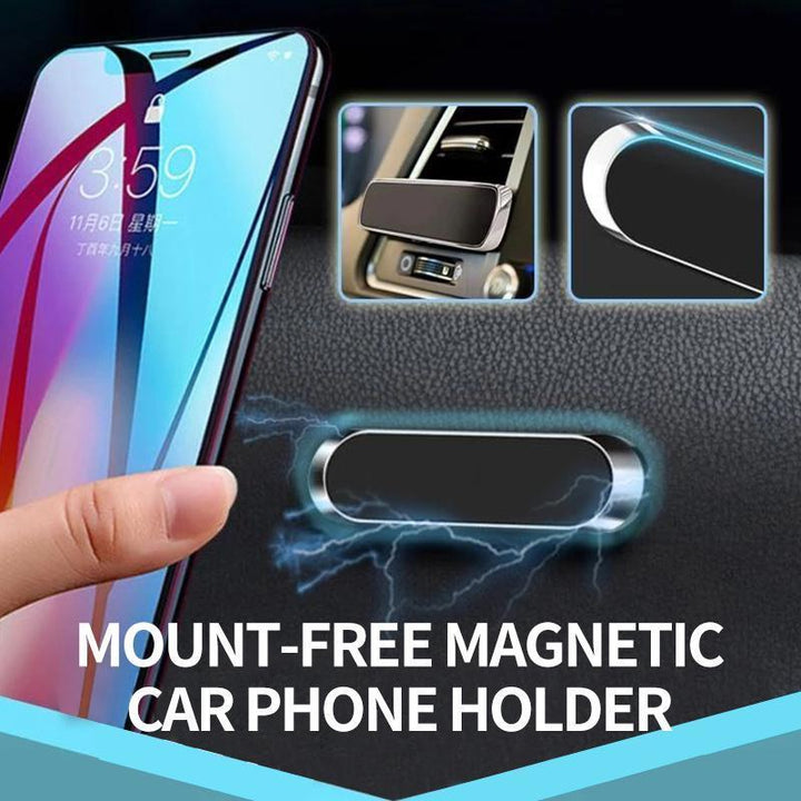 Einfach installierbarer magnetischer Handyhalter, 360° verstellbar, universelles Auto-Zubehör.