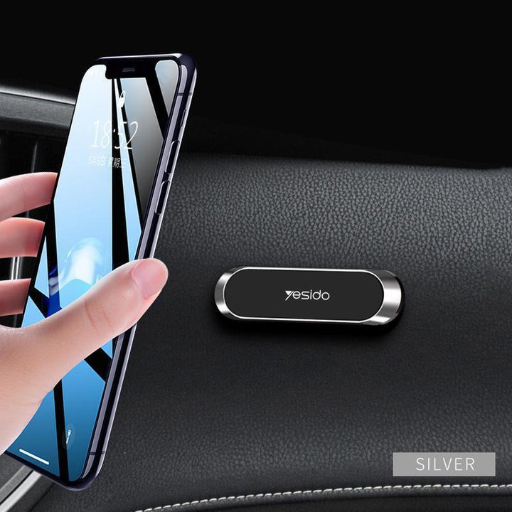 Universeller 360° magnetischer Smartphonehalter für Auto & Büro, Zinklegierung, kompakt & sicher.
