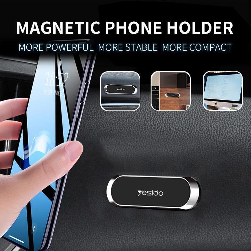 Magnetische Smartphone-Halterung fürs Auto, sicherer Halt, 360° drehbar, kompaktes Design.