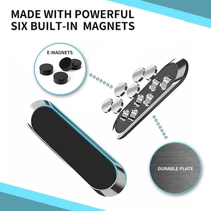 Sicherer magnetischer Handyhalter fürs Auto, stabile 360° Halterung aus Zinklegierung für Mobiltelefone.
