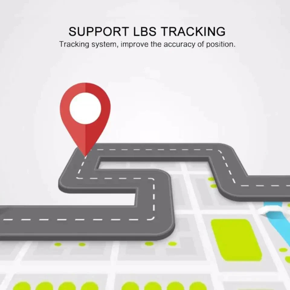 Nahaufnahme des magnetischen Mini-GPS-Trackers, der fest an einer Metalloberfläche haftet. Einfache Anbringung.