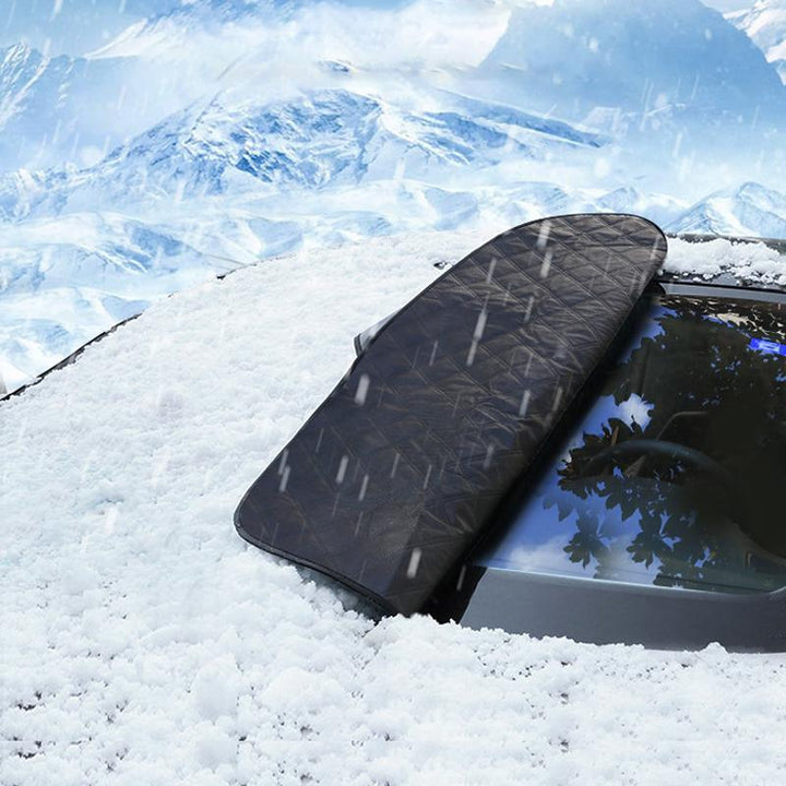 Robuster Ganzjahres-Fahrzeugschutz: Magnetische Abdeckung für Windschutzscheibe, schützt vor Schnee, Eis, Sonne.