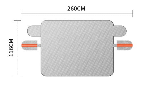 Effektiver magnetischer Schneeschutz für Autos, kein Eiskratzen mehr, optimaler Frostschutz im Winter.