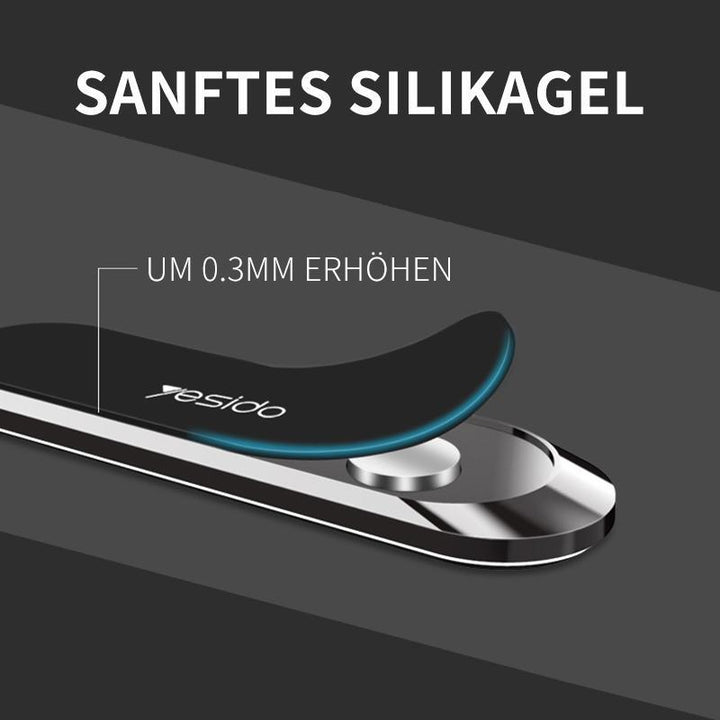 Drehbarer magnetischer Telefonhalter für flexible Smartphone-Ausrichtung im Auto; optimaler Blickwinkel.