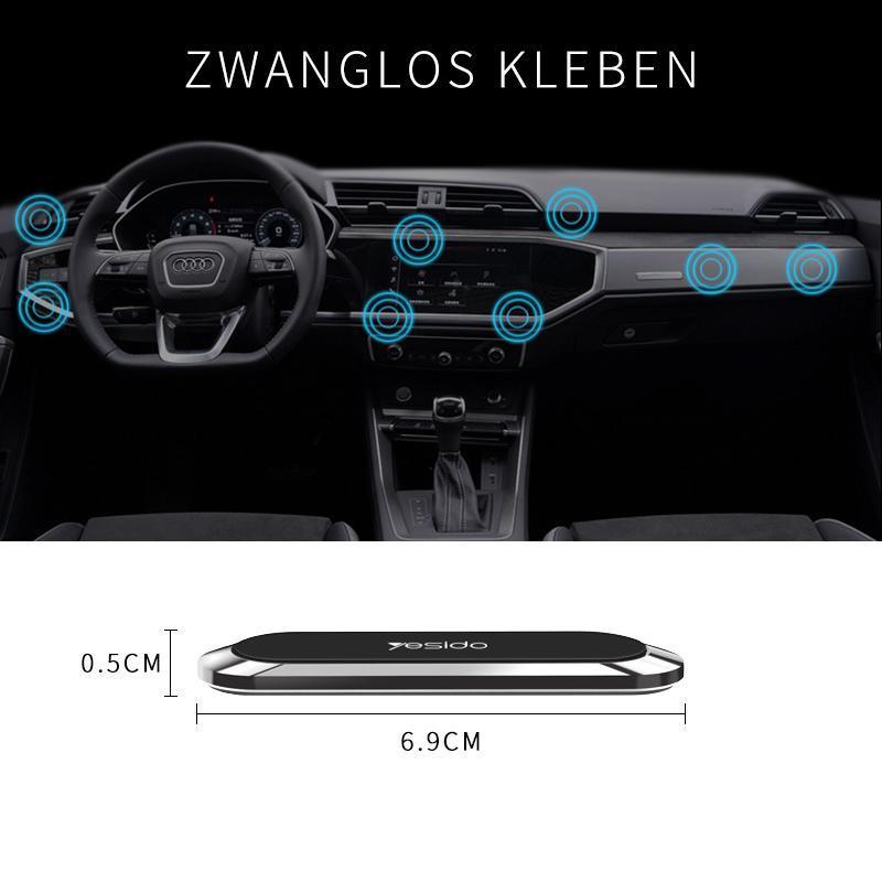 Rückstandsfreier magnetischer Handyhalter fürs Auto; einfache Montage und sicherer Halt für Ihr Smartphone.