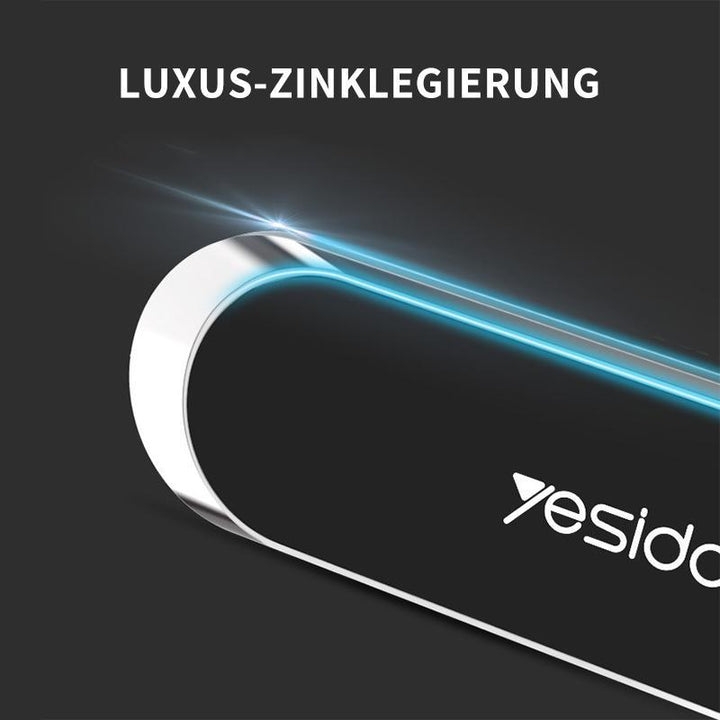 Kompakter magnetischer Handyhalter für sicheren, drehbaren Smartphone-Halt; ideal für jedes Auto.