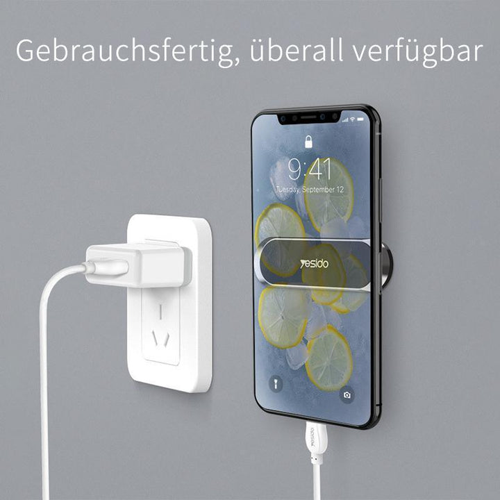 Montagefreier, magnetischer Telefonhalter für Auto, universell passend, sichere Smartphone-Befestigung.