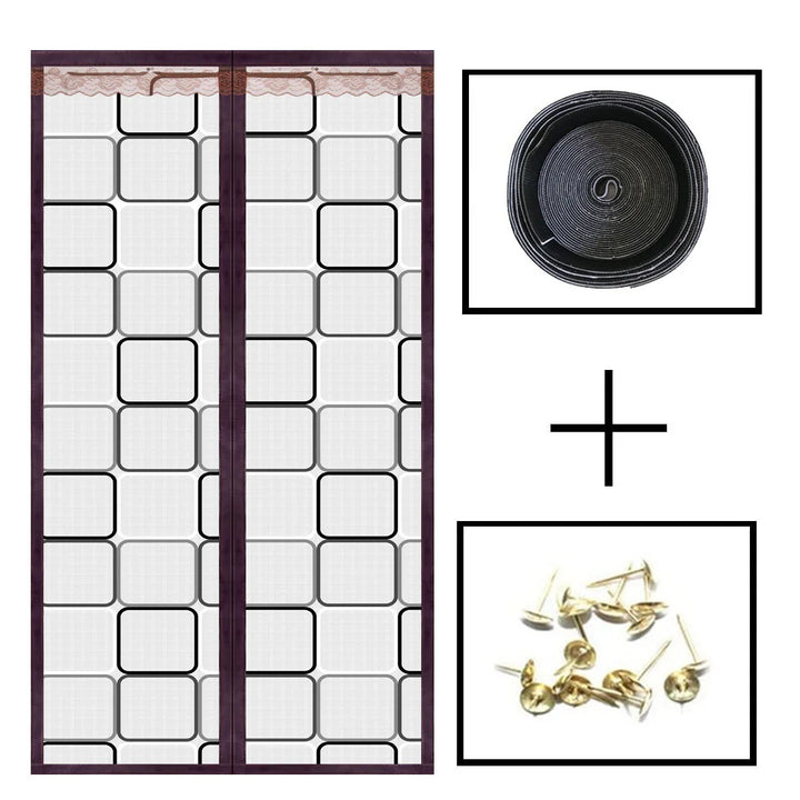 Robuster magnetischer Türvorhang in Schwarz. Effektiver Zugluftstopper & Wärmedämmung für gemütliche Wärme.