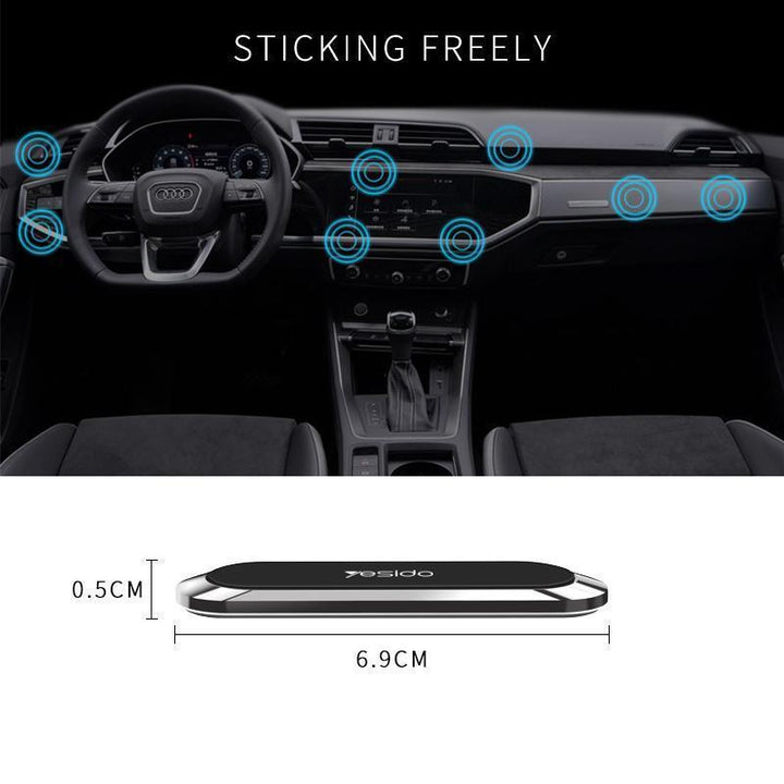 Vielseitige 2-in-1 magnetische Autohalterung & Schreibtisch-Handyhalterung, universell für alle Smartphones.