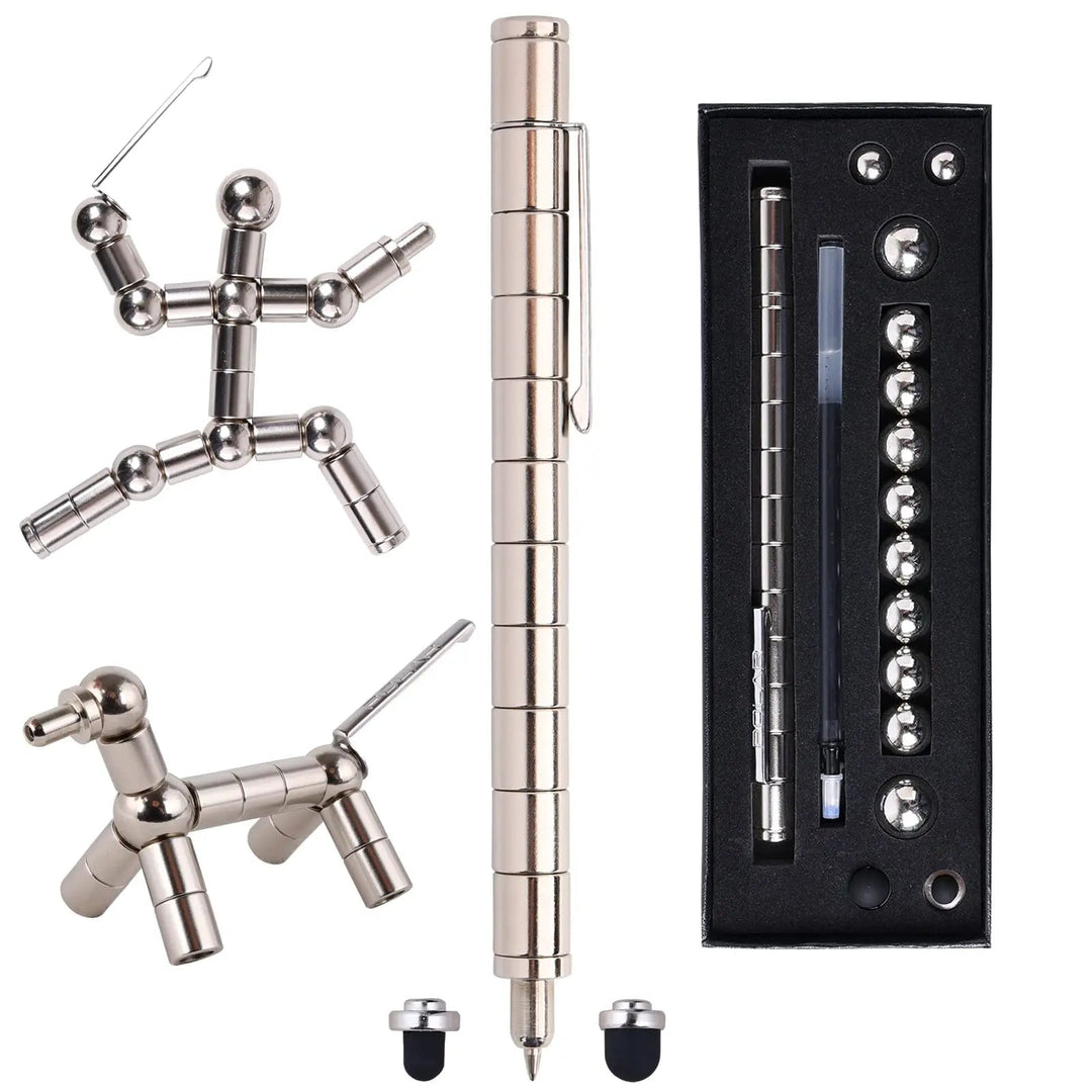 Magnetischer Zappelstift für Stressabbau, Kreativität & Konzentration. Perfektes Anti-Stress Fidget Gadget.